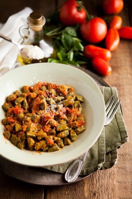 Chicche della nonna with tomato sauce