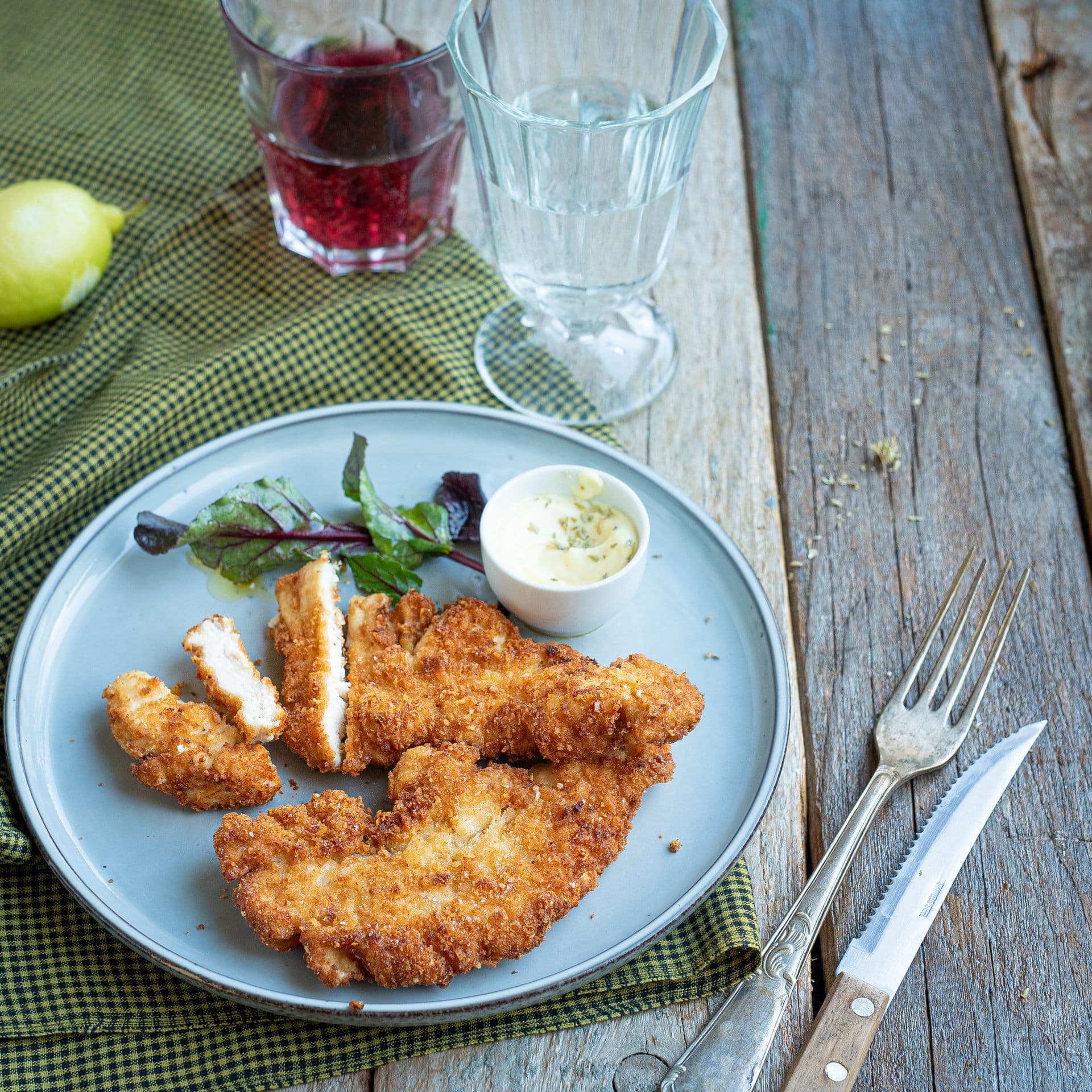 Pollo al panko e Parmigiano Reggiano 